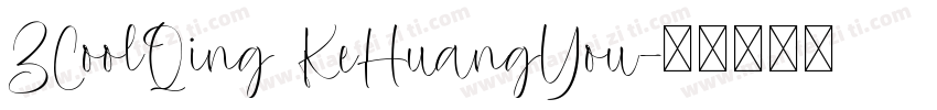 ZCoolQing KeHuangYou字体转换
